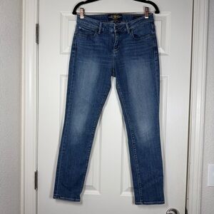 Lucky Brand Lolita Skinny Denim Jeans Medium Wash Stretch Preppy Spring Size 8
